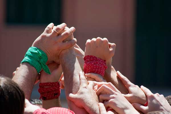 Castellers mans